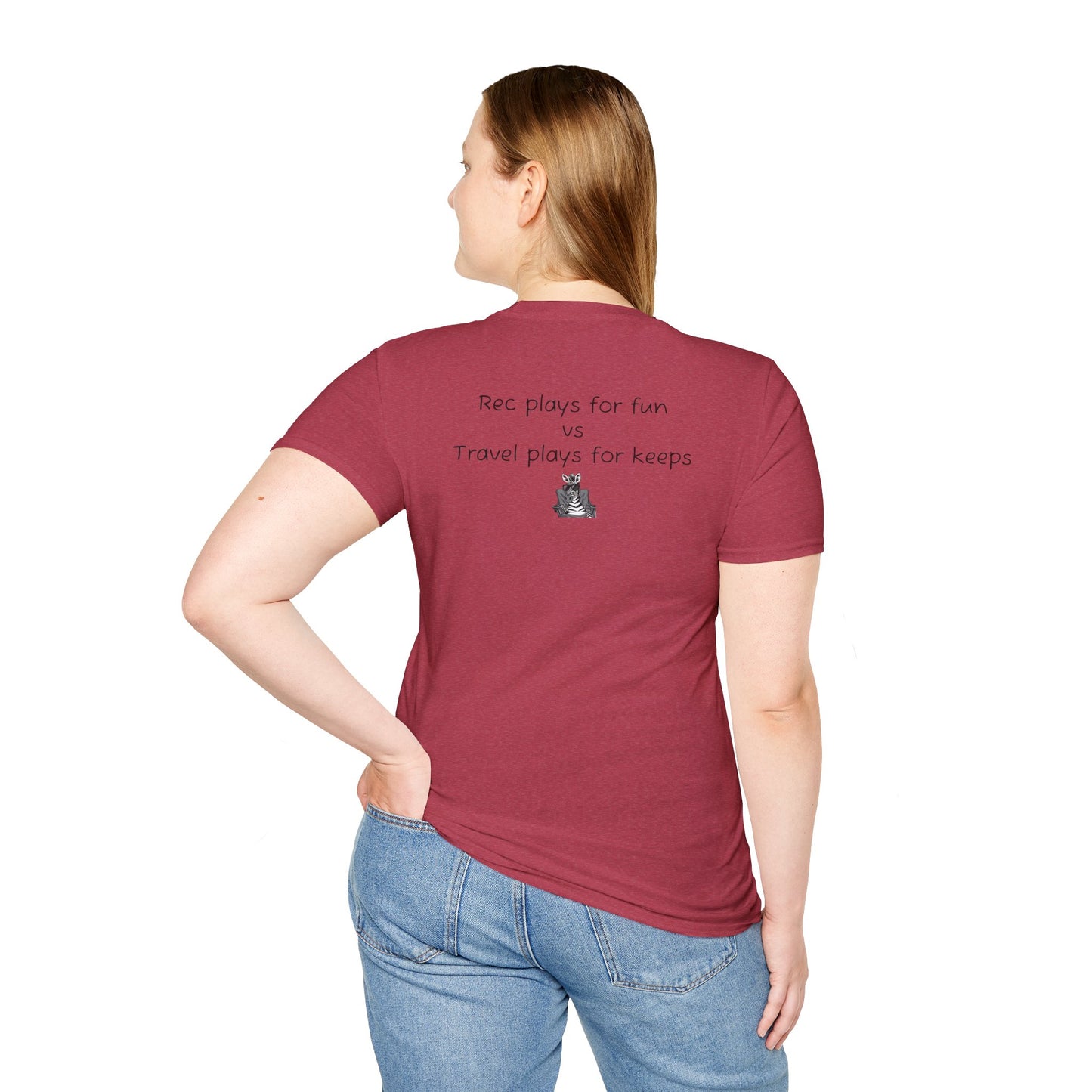 "Rec plays for fun vs Travel plays for keeps - Sideline Softstyle Tee