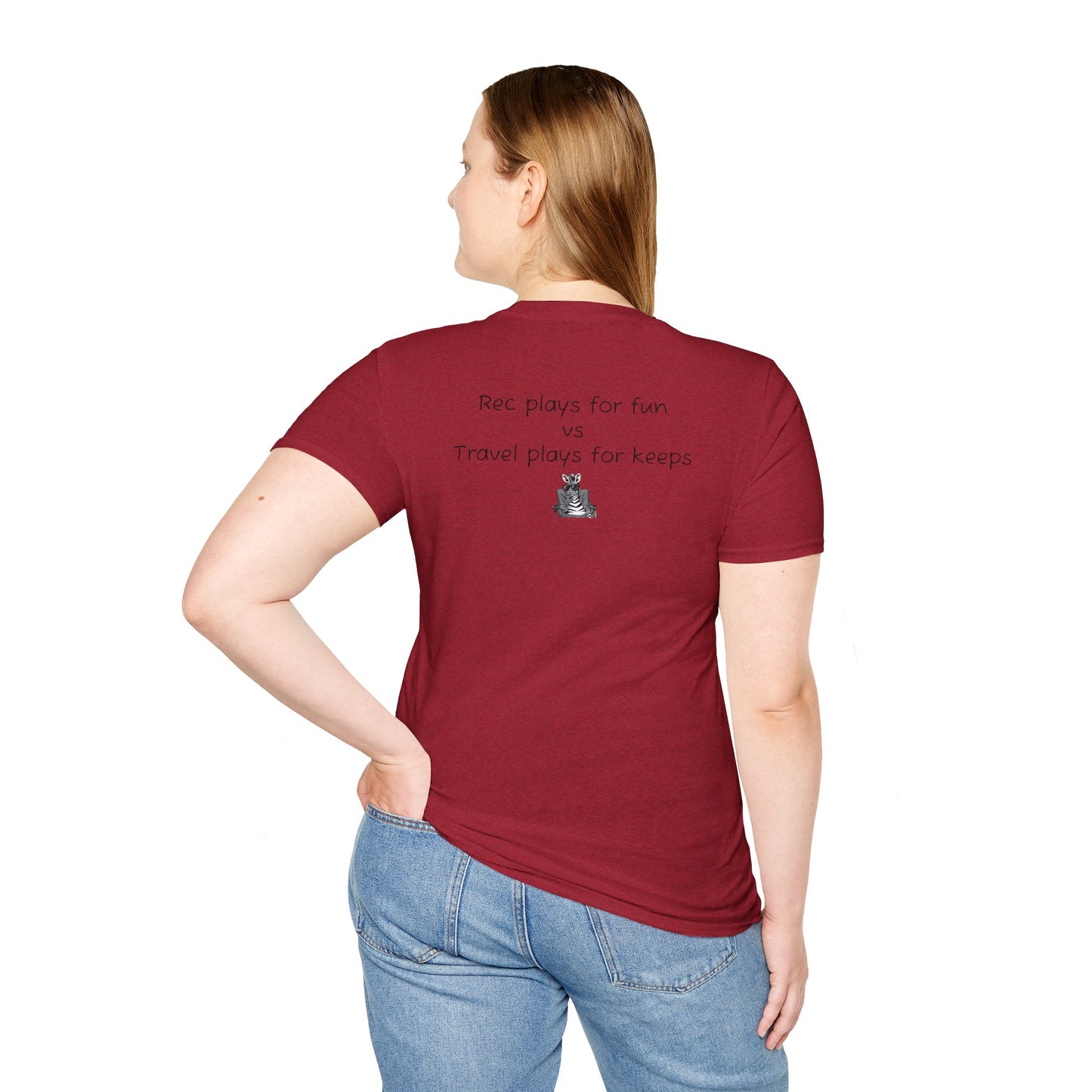 "Rec plays for fun vs Travel plays for keeps - Sideline Softstyle Tee