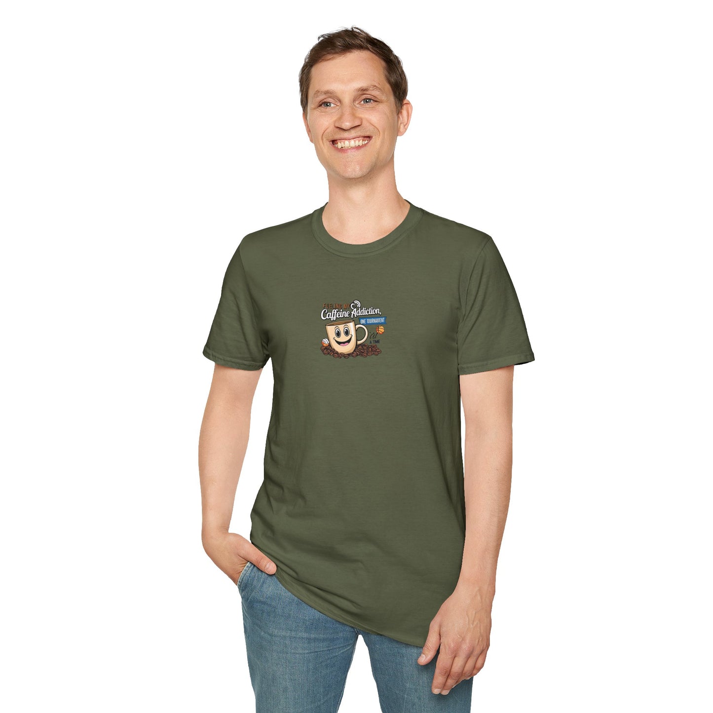 Fueling My Caffeine Addiction One Tourney at a Time - Softstyle Tee