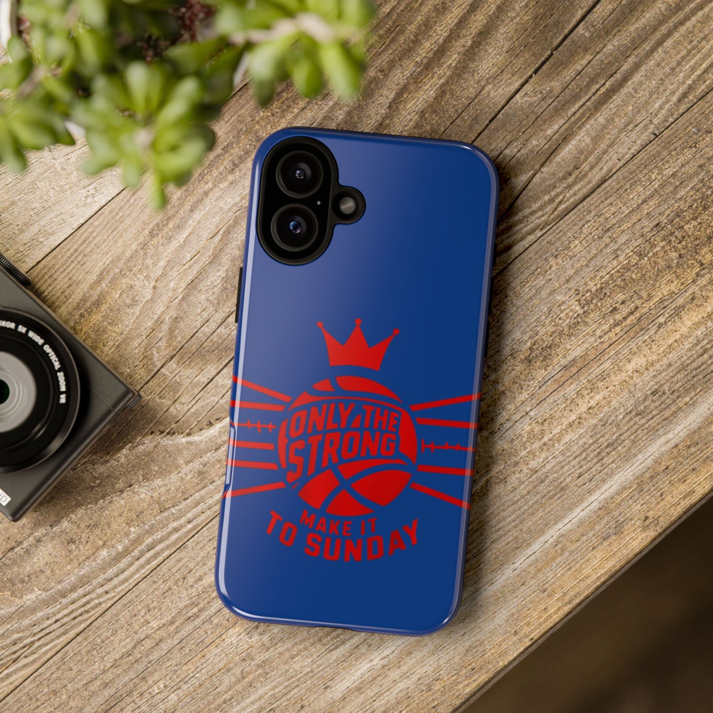 Only the Strong Make it to Sunday (dark blue) - Tough Case