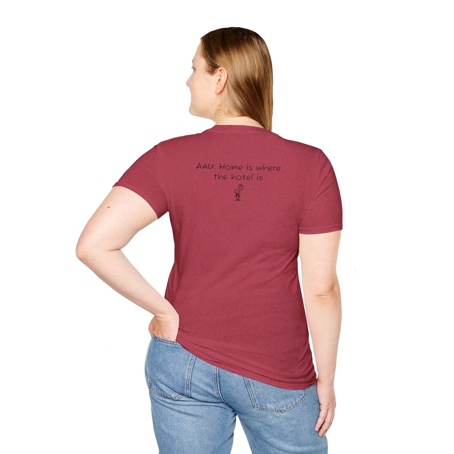 AAU: Home is where the hotel is - AAU Sideline Softstyle Tee