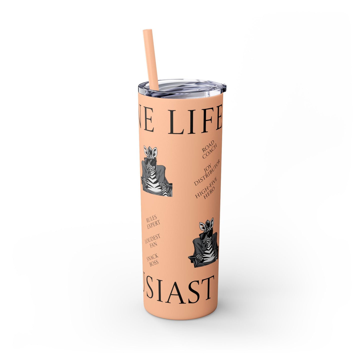 Sideline Life - 20oz Skinny Tumbler with Straw
