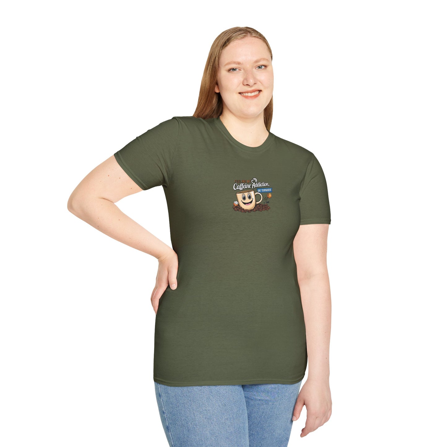 Fueling My Caffeine Addiction One Tourney at a Time - Softstyle Tee