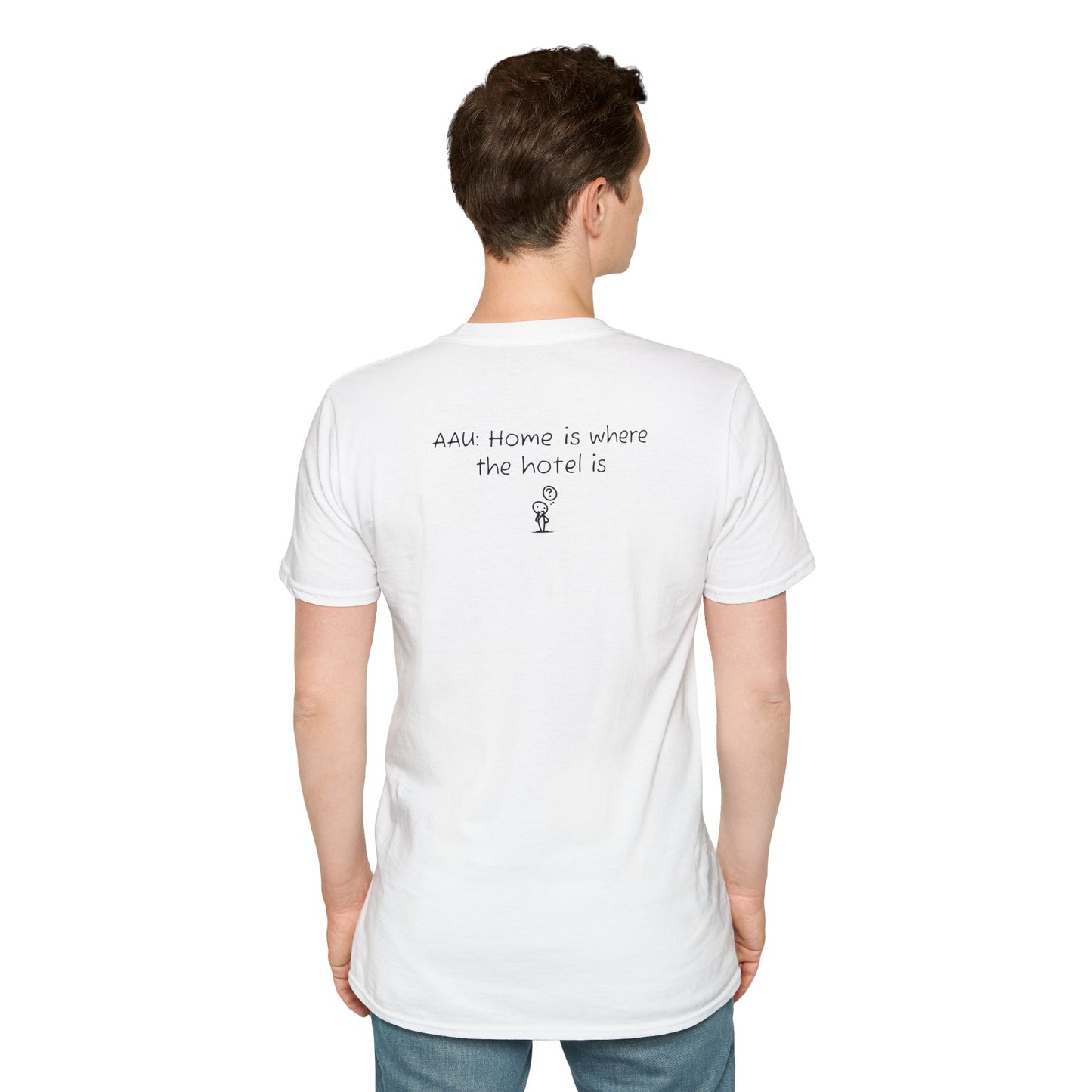 AAU: Home is where the hotel is - AAU Sideline Softstyle Tee