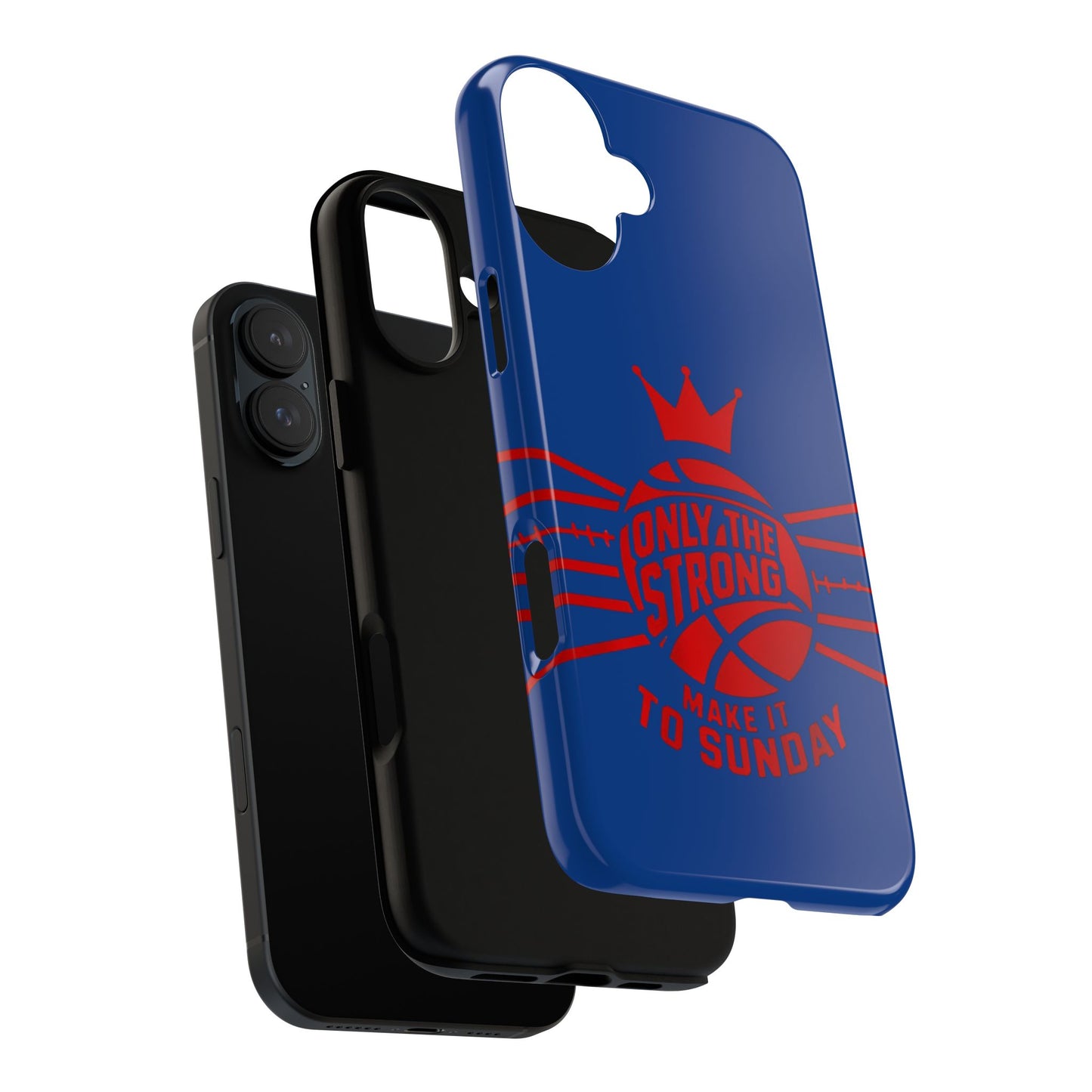 Only the Strong Make it to Sunday (dark blue) - Tough Case