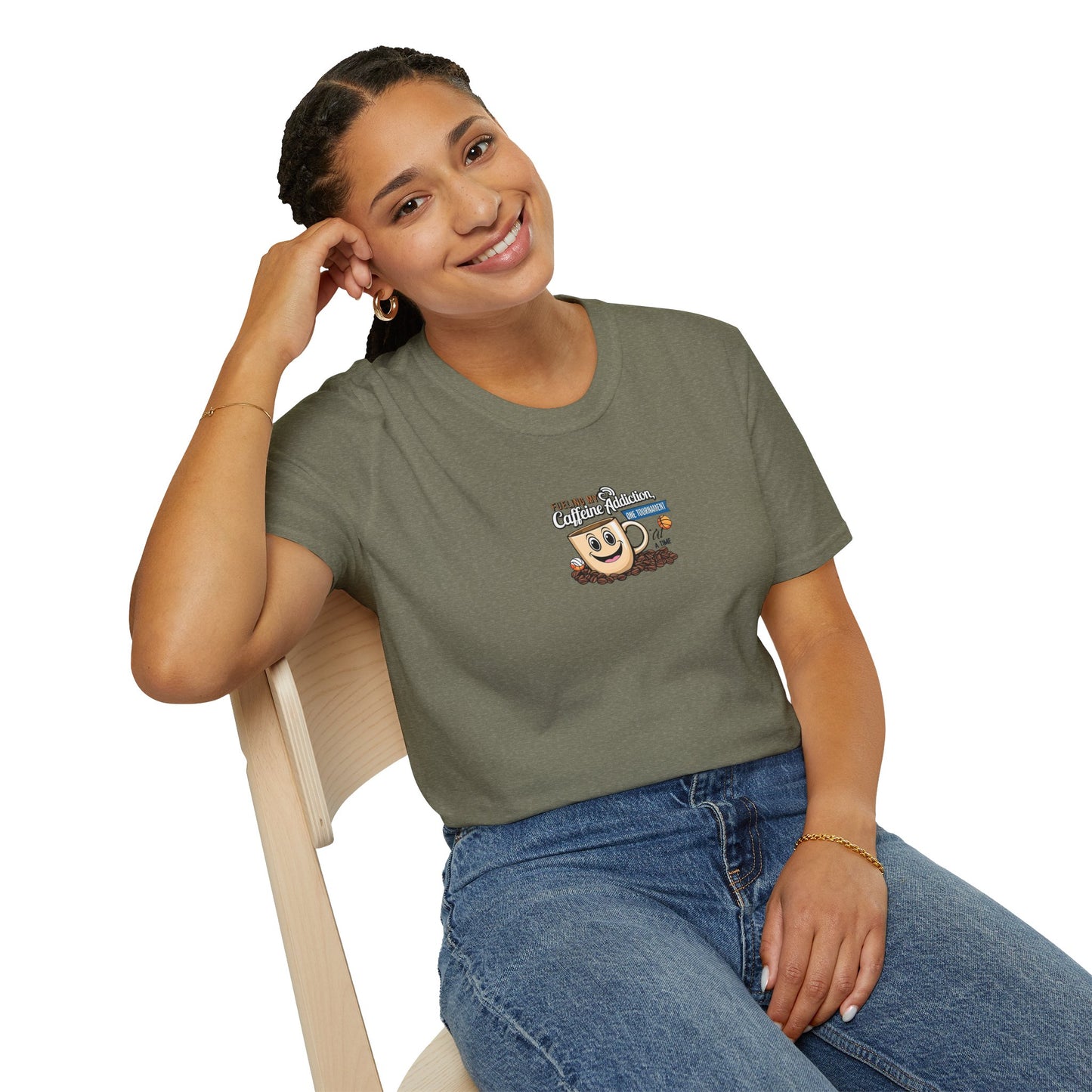 Fueling My Caffeine Addiction One Tourney at a Time - Softstyle Tee