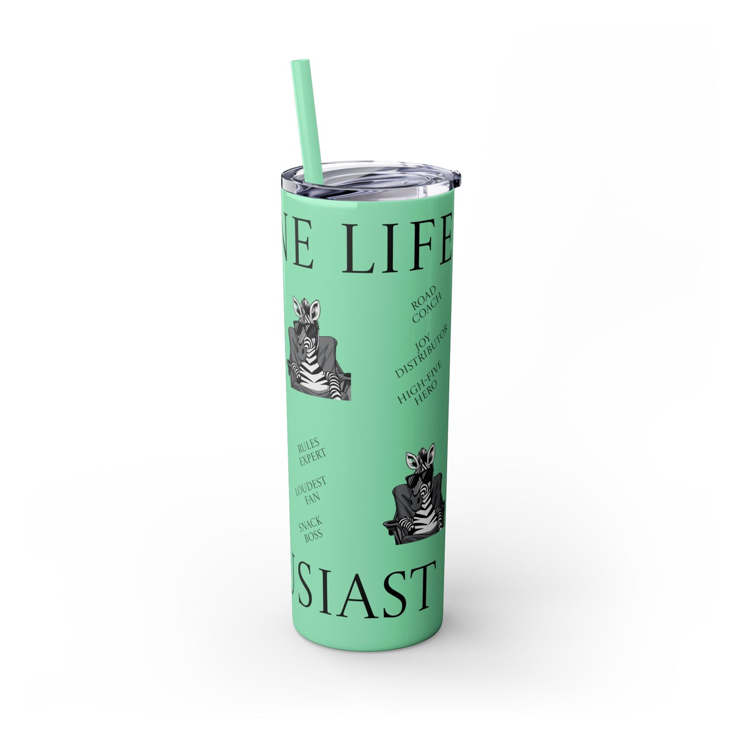 Sideline Life - 20oz Skinny Tumbler with Straw