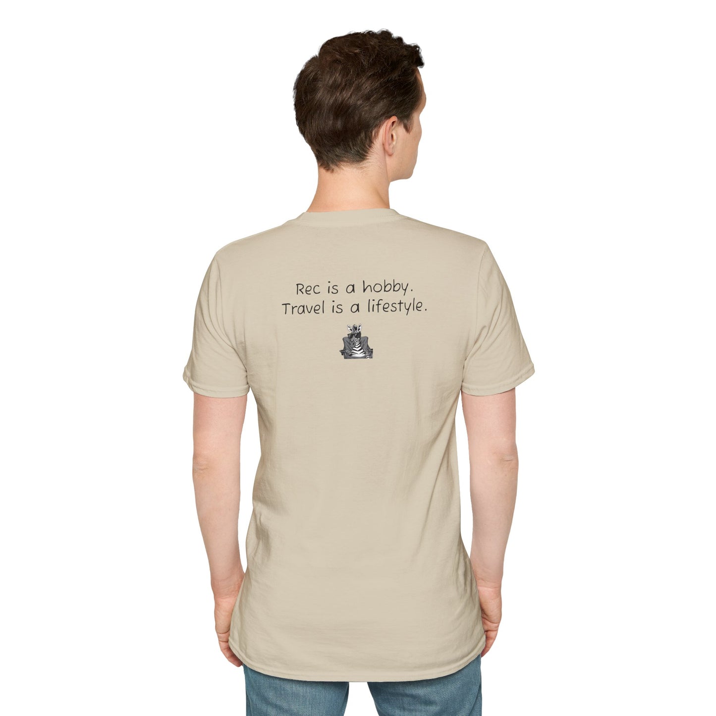 "Rec is a hobby. Travel is a lifestyle" - Sideline Softstyle Tee