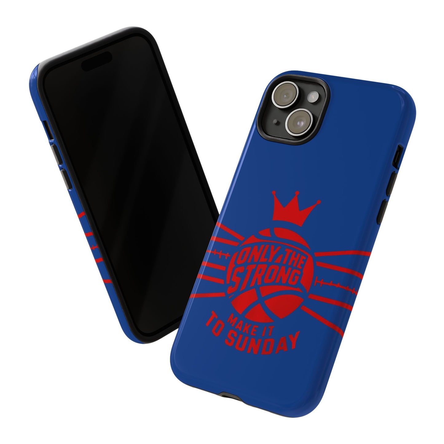 Only the Strong Make it to Sunday (dark blue) - Tough Case