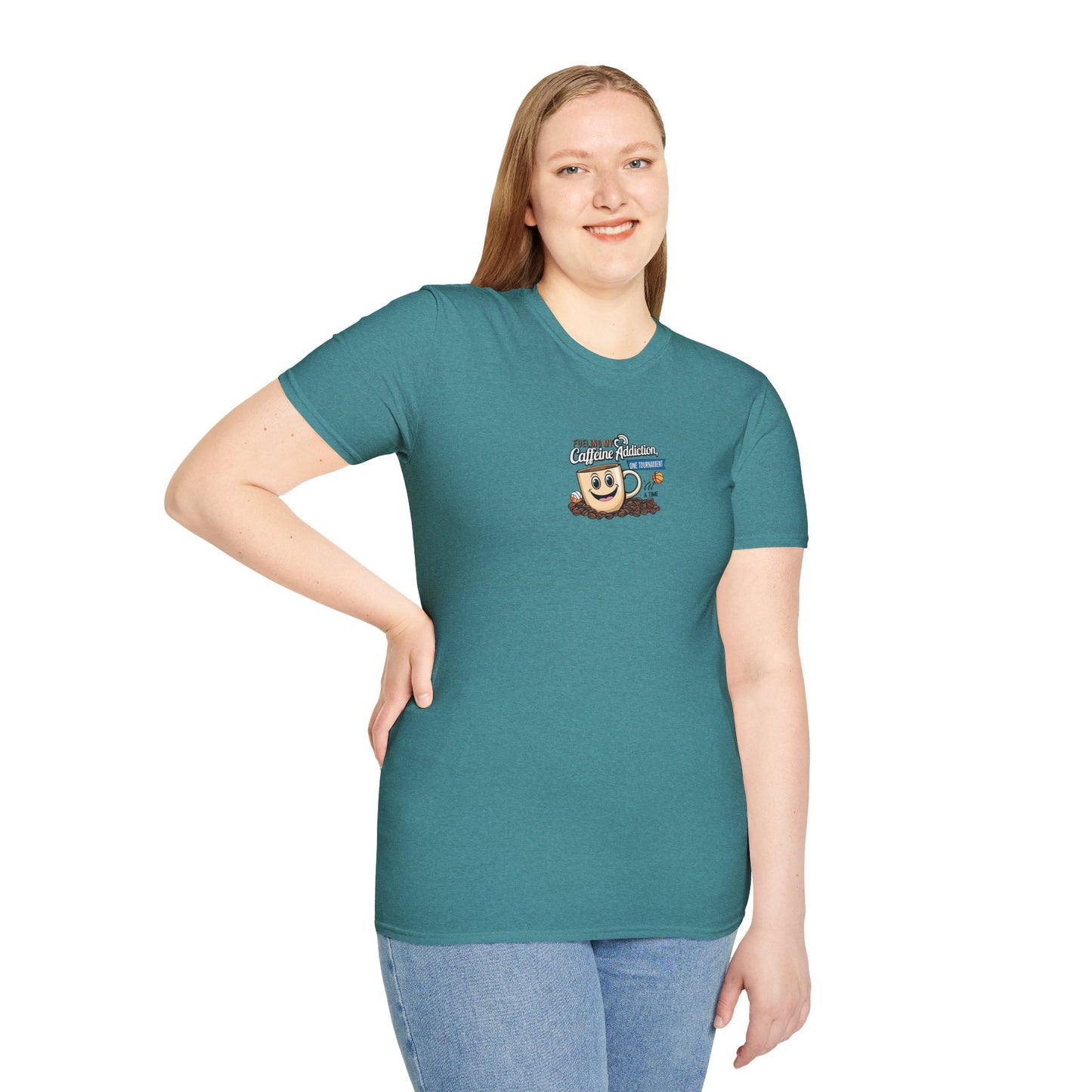 Fueling My Caffeine Addiction One Tourney at a Time - Softstyle Tee