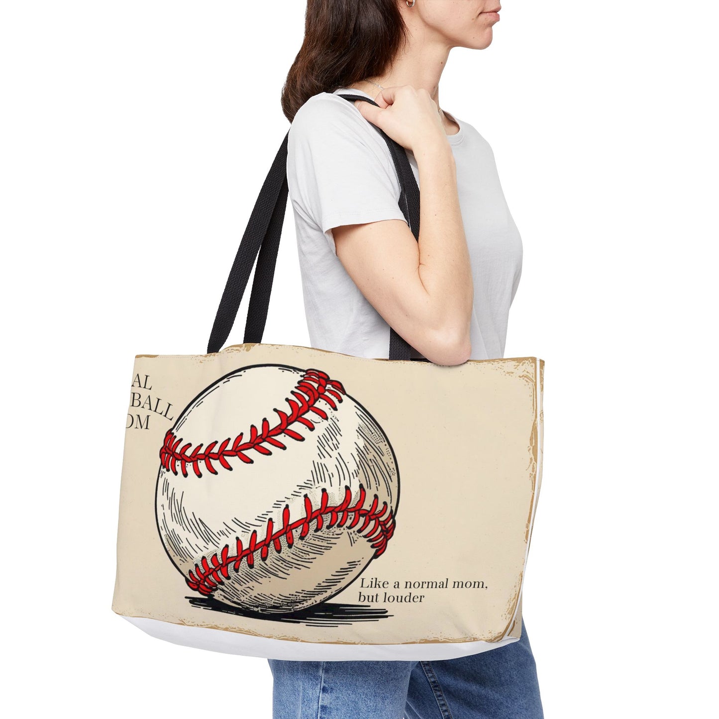 Baseball Mom – Like a Normal Mom, But Louder | Funny Baseball Tote Bag