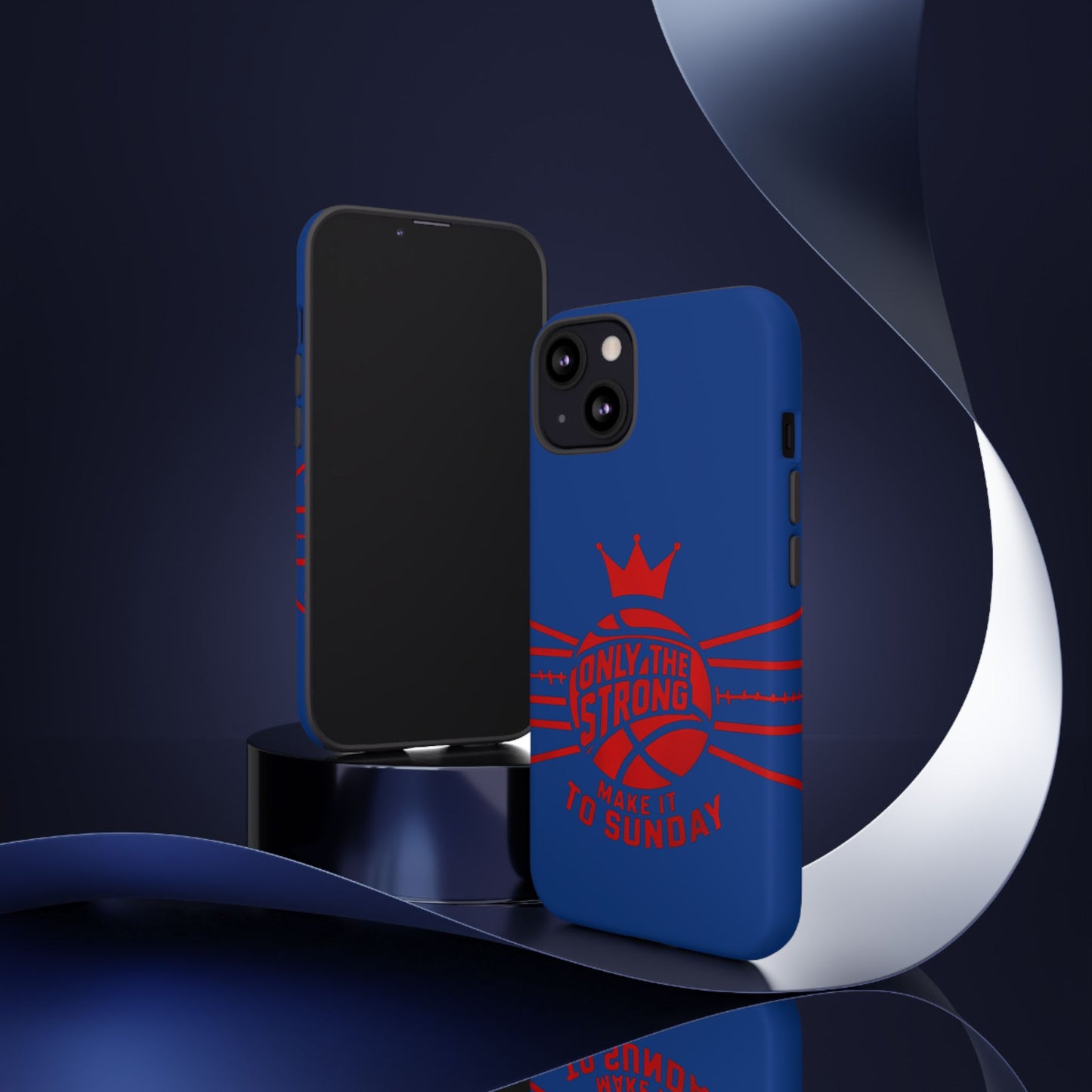Only the Strong Make it to Sunday (dark blue) - Tough Case