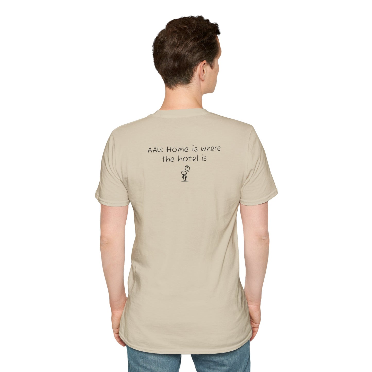 AAU: Home is where the hotel is - AAU Sideline Softstyle Tee