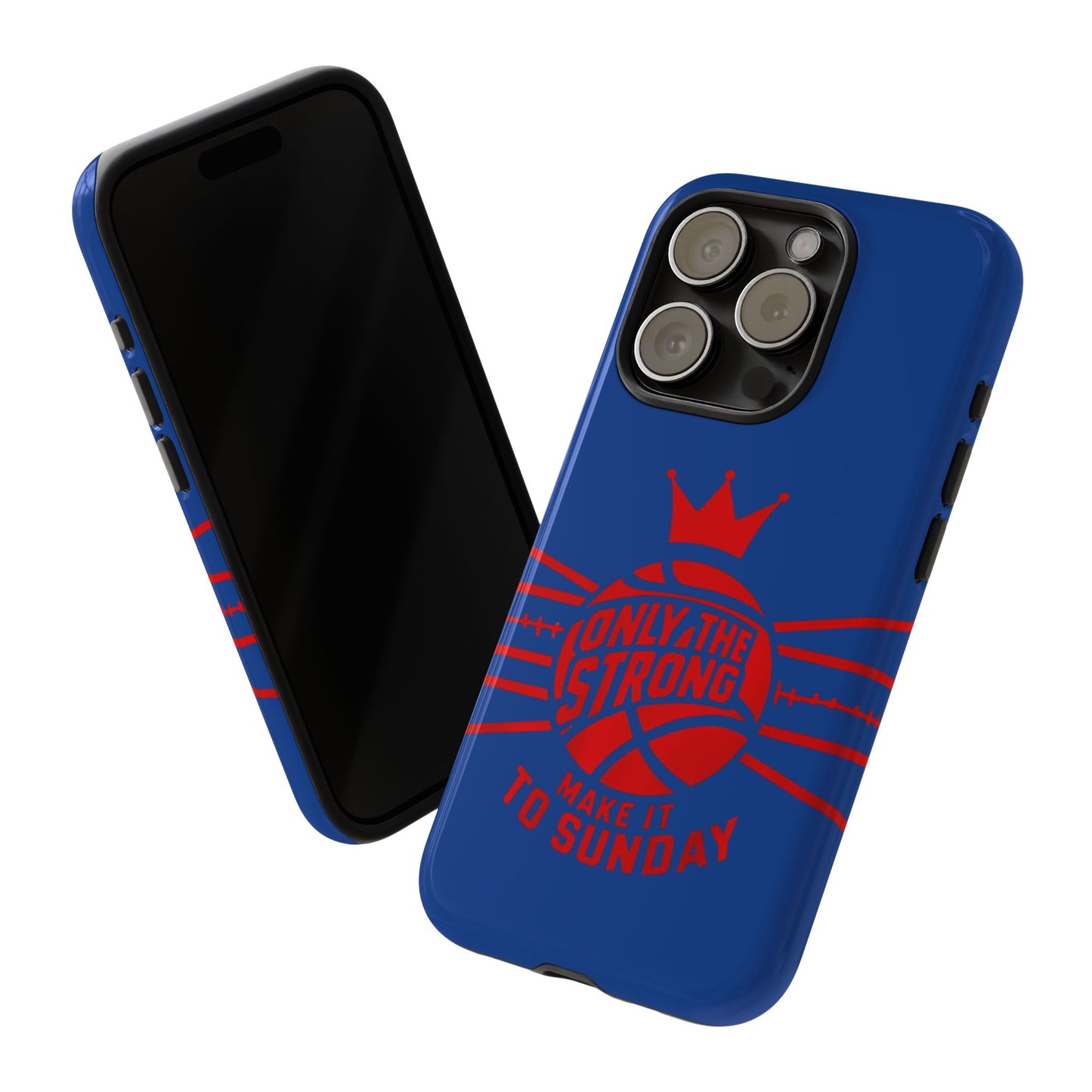 Only the Strong Make it to Sunday (dark blue) - Tough Case