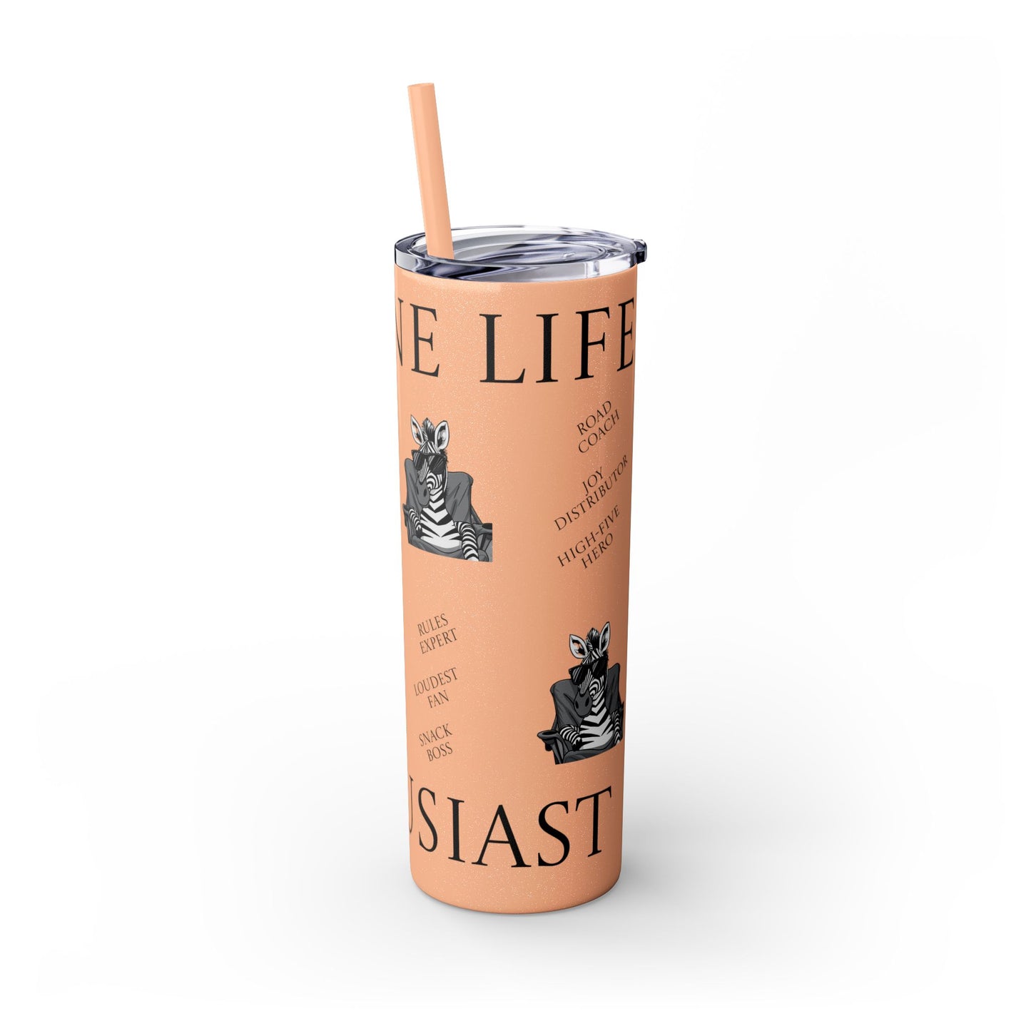 Sideline Life - 20oz Skinny Tumbler with Straw