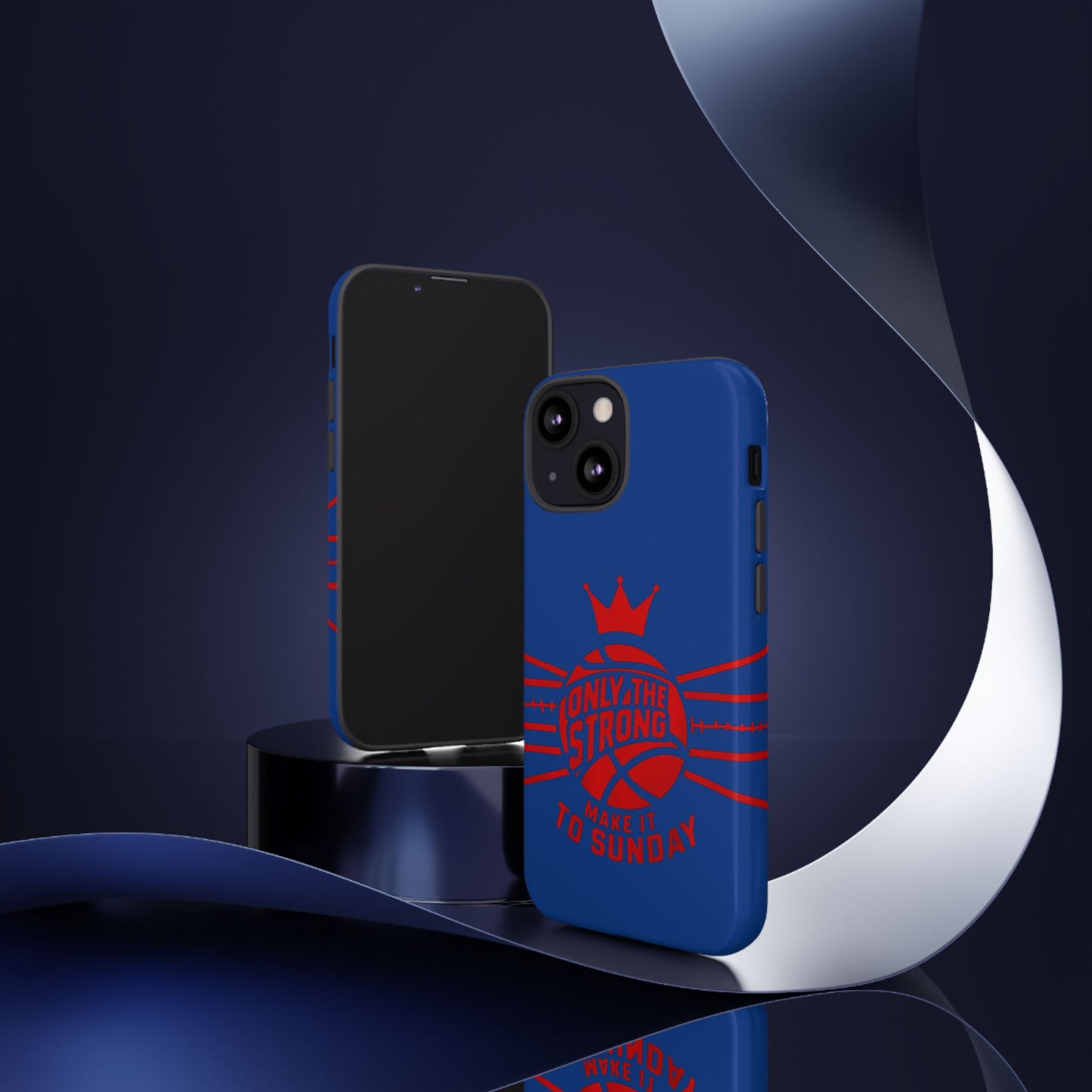 Only the Strong Make it to Sunday (dark blue) - Tough Case