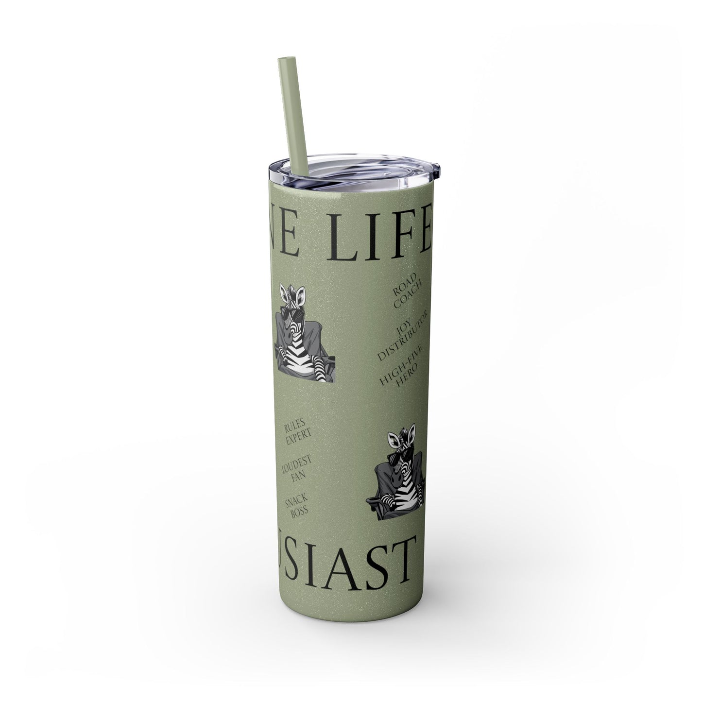Sideline Life - 20oz Skinny Tumbler with Straw