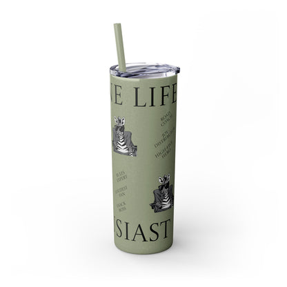Sideline Life - 20oz Skinny Tumbler with Straw
