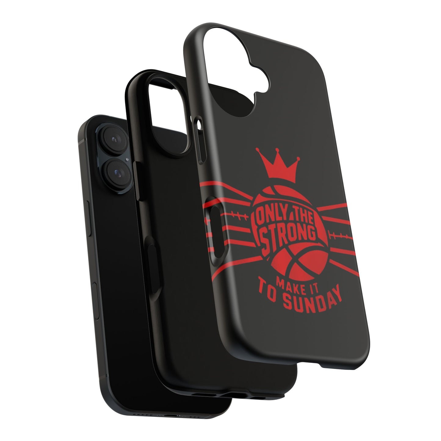 Only the Strong Make it to Sunday (black) - Tough Case