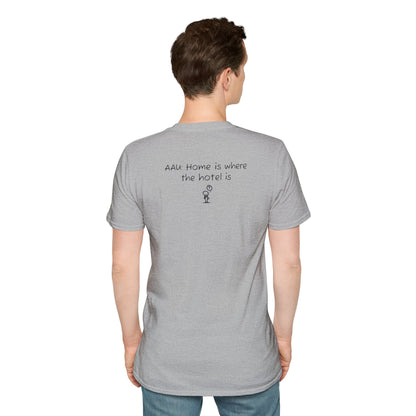 AAU: Home is where the hotel is - AAU Sideline Softstyle Tee