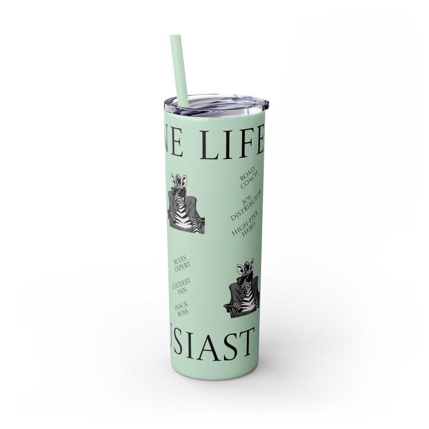 Sideline Life - 20oz Skinny Tumbler with Straw