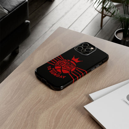 Only the Strong Make it to Sunday (black) - Tough Case