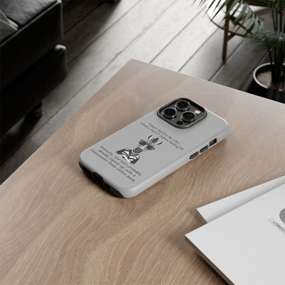 What's Next? Zebra Riding Travel Sports -  Light Grey Tough Case