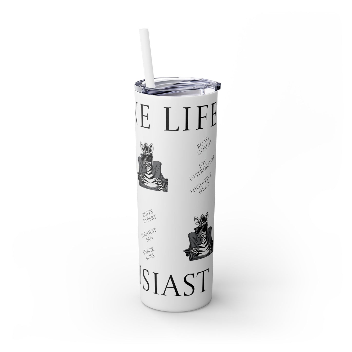 Sideline Life - 20oz Skinny Tumbler with Straw